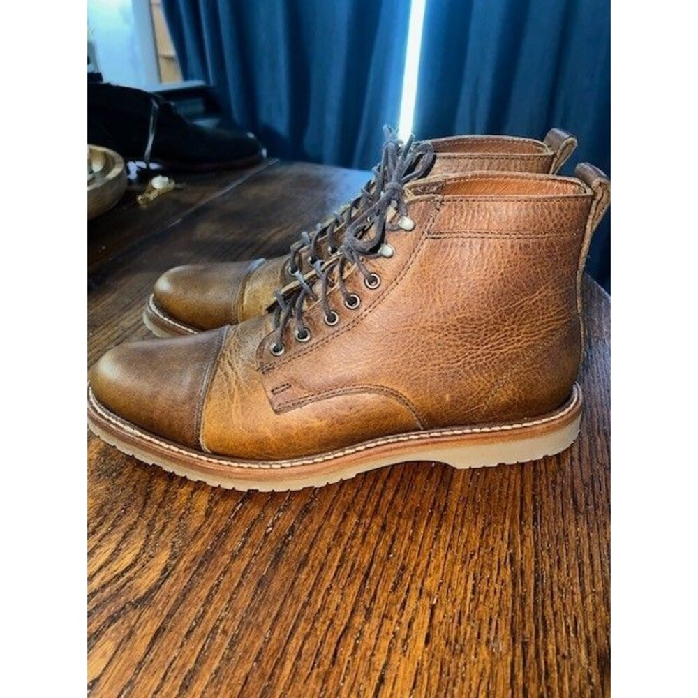 Rancourt & Co. Wolf Boots Toast Rushmore Colorway Leather Vibram Mn’s 10D NWOT - Picture 5 of 11
